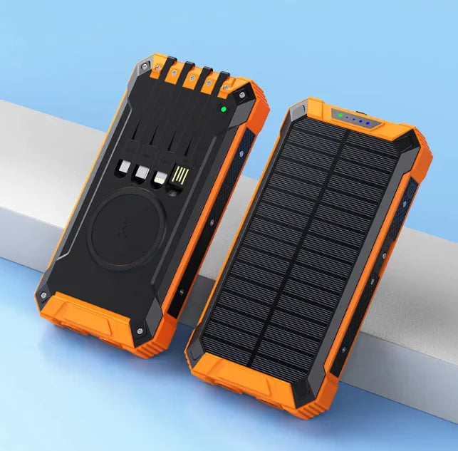 Kabellose Solar-Powerbank