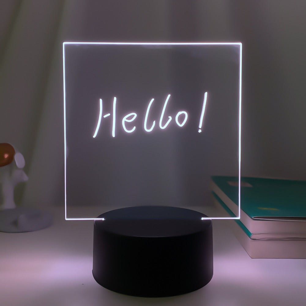 3D Small Night LED Message Board Lamp