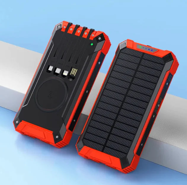 Kabellose Solar-Powerbank
