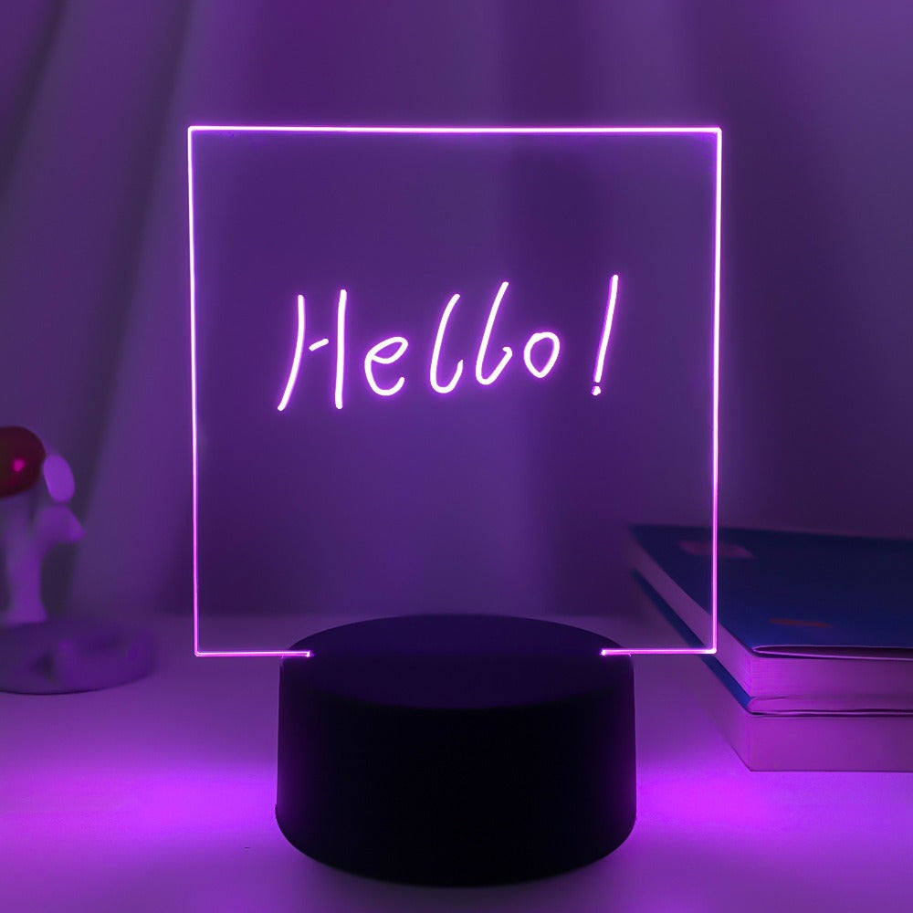 3D Small Night LED Message Board Lamp