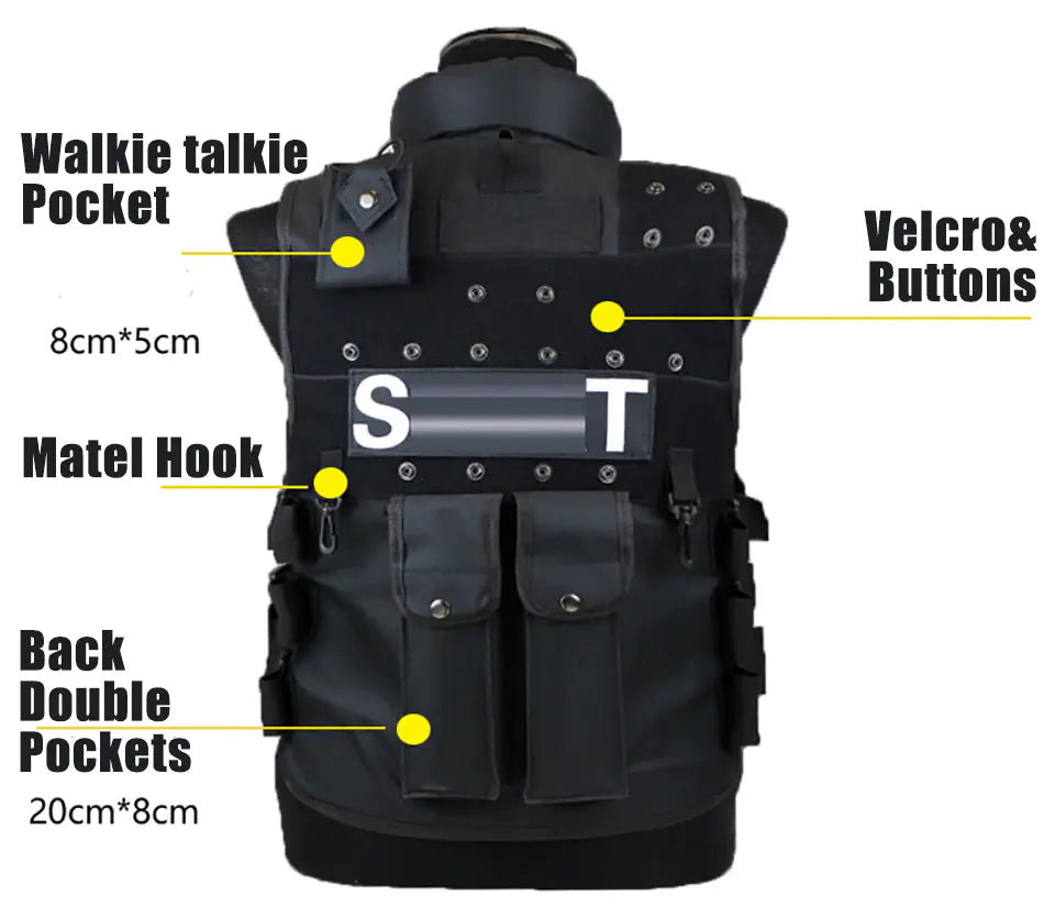 Tactisch vest voor volwassenen – Unisex outdoor gevechtsuitrusting