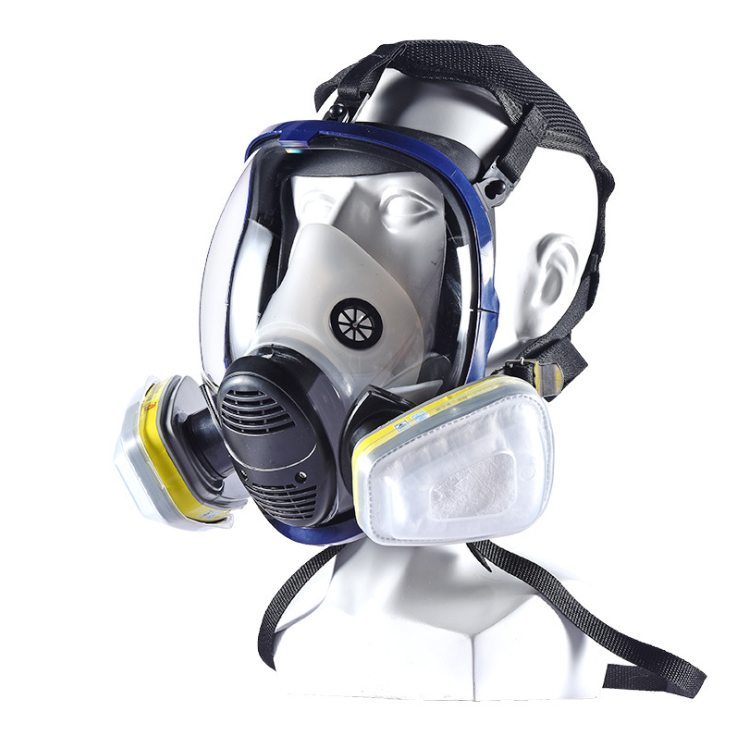 Full Face Gas Mask with Silicone, Wide Field of View