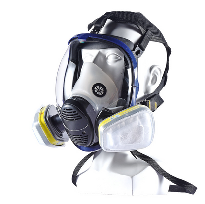 Full Face Gas Mask with Silicone, Wide Field of View