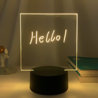 3D Small Night LED Message Board Lamp