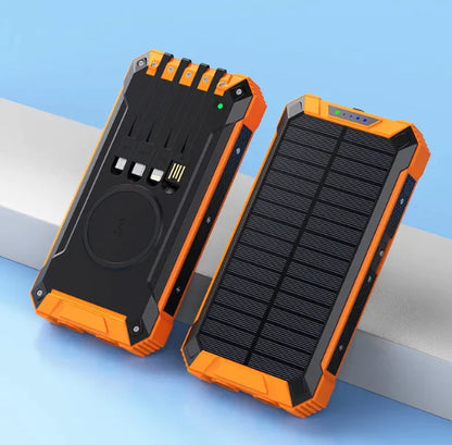 Kabellose Solar-Powerbank