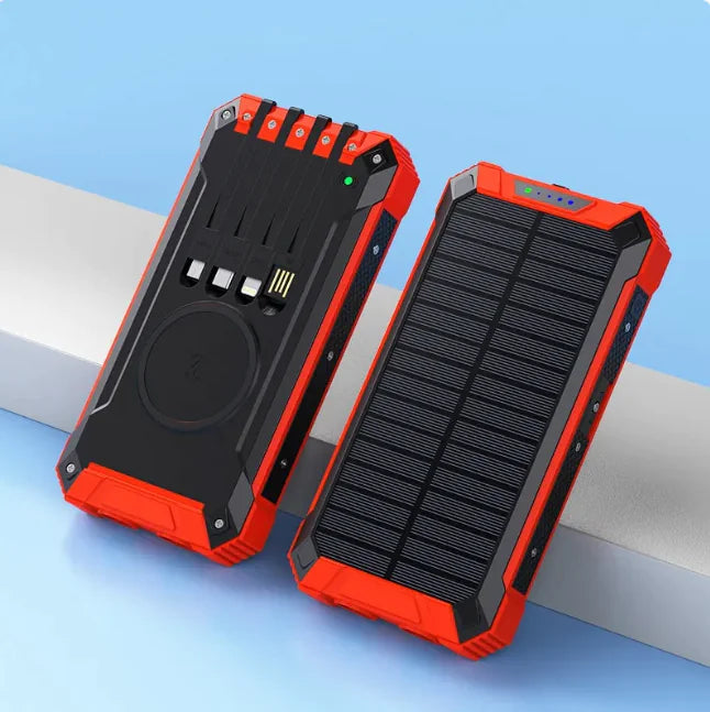 Kabellose Solar-Powerbank
