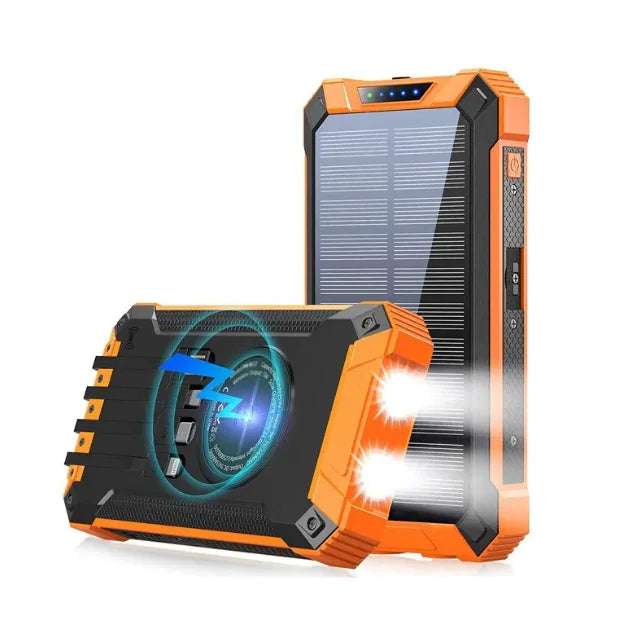 Kabellose Solar-Powerbank