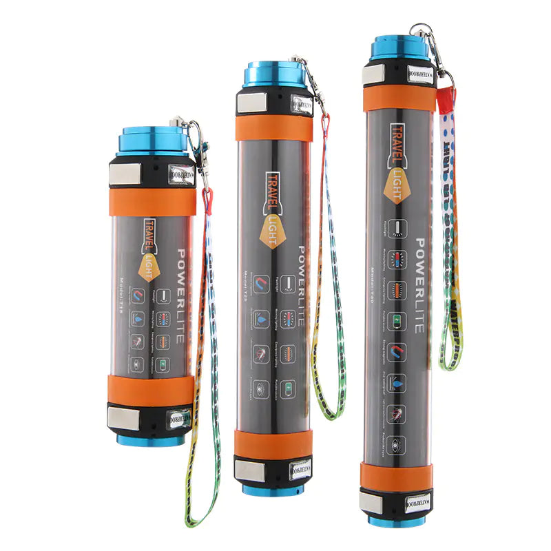 Wiederaufladbare LED-Campinglaterne mit magnetischem Fuß