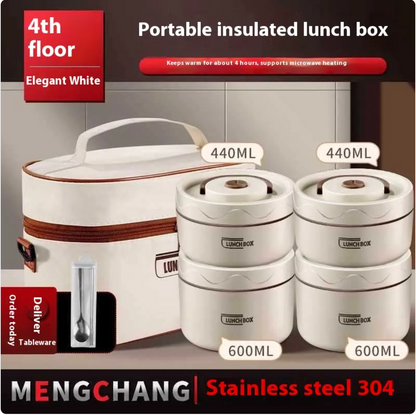 Extra-Long Insulated Stainless Steel Lunch Box