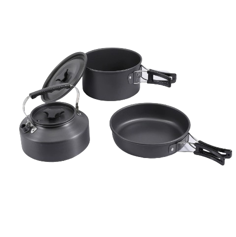 New Amazon Outdoor Camping Cookware Set with Kettle