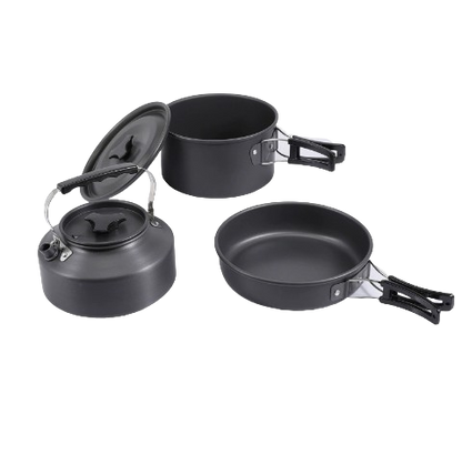 New Amazon Outdoor Camping Cookware Set with Kettle