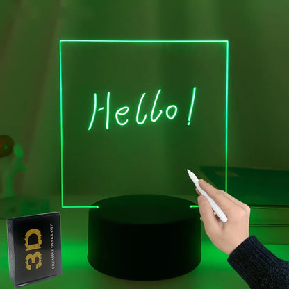 3D Small Night LED Message Board Lamp
