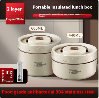 Extra-Long Insulated Stainless Steel Lunch Box