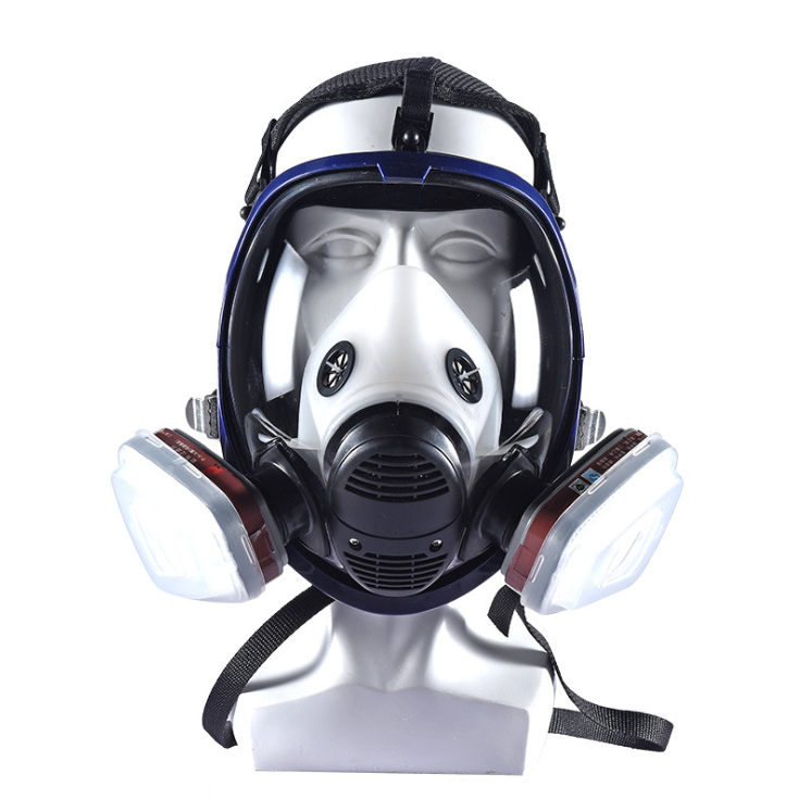 Full Face Gas Mask with Silicone, Wide Field of View