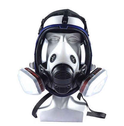 Full Face Gas Mask with Silicone, Wide Field of View