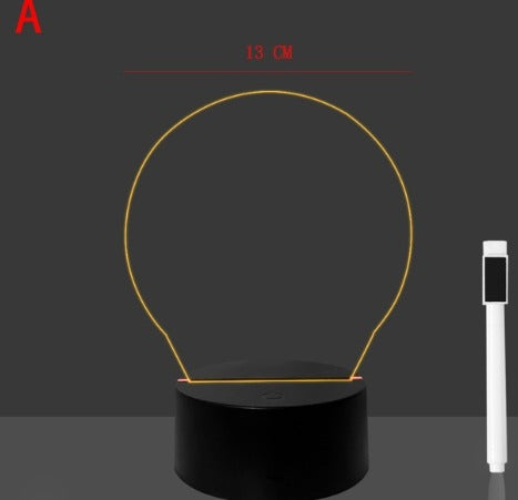 3D Small Night LED Message Board Lamp