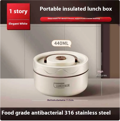 Extra-Long Insulated Stainless Steel Lunch Box