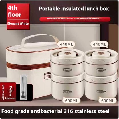 Extra-Long Insulated Stainless Steel Lunch Box