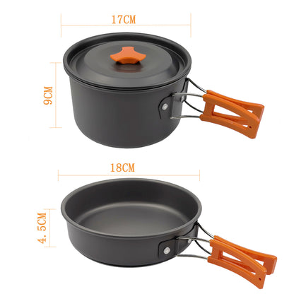 New Amazon Outdoor Camping Cookware Set with Kettle