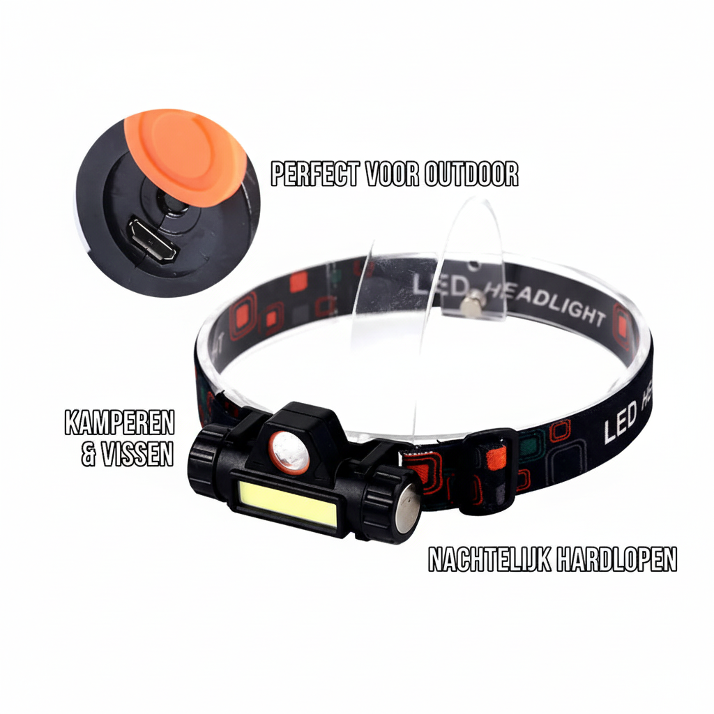 USB-magnetische hoofdlamp