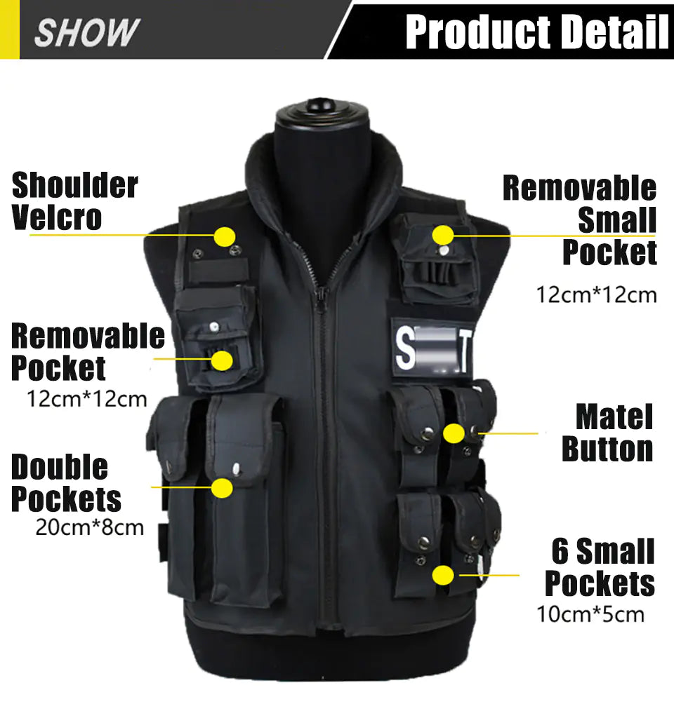 Tactisch vest voor volwassenen – Unisex outdoor gevechtsuitrusting